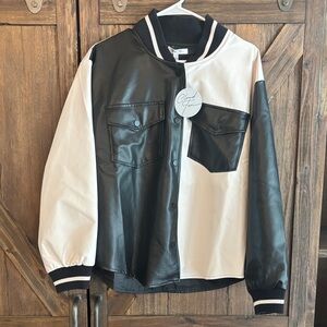 Black and White Varsity Jacket